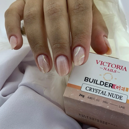 Bulder Gel Crystal Nude - Victoria Gold Nails 24ml