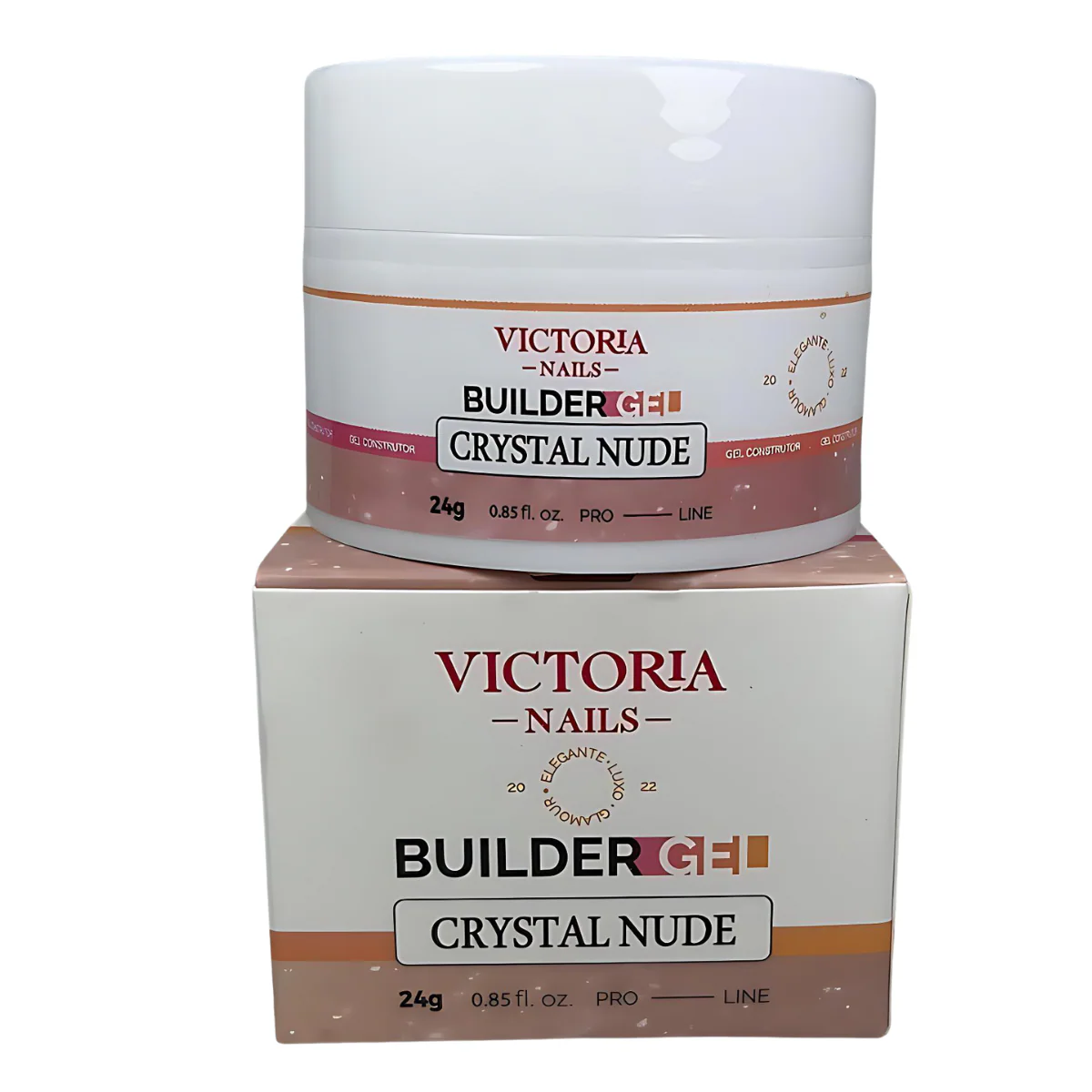 Bulder Gel Crystal Nude - Victoria Gold Nails 24ml